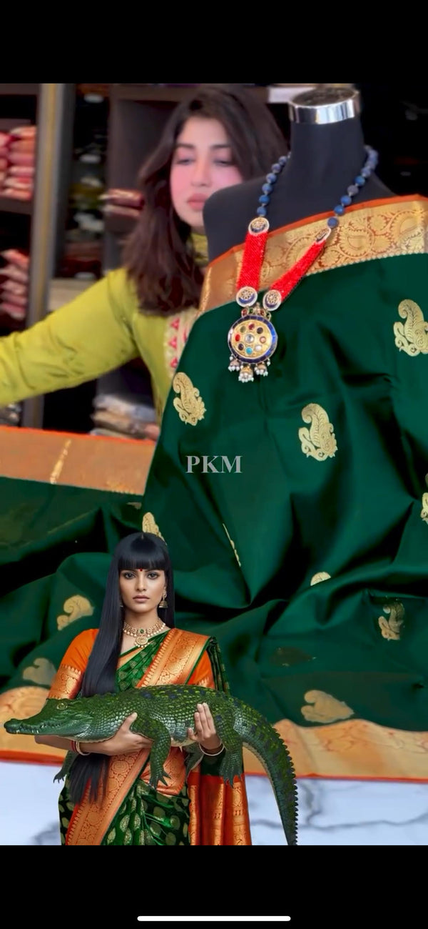 Exceptional Soft Silk Saree With Cynosure Blouse Piece-Fronlioz