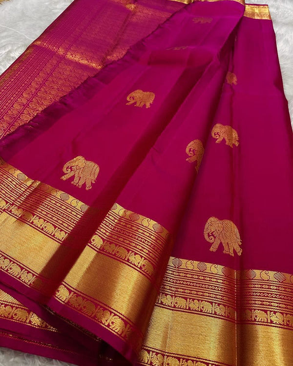 Exceptional Soft Silk Saree With Cynosure Blouse Piece