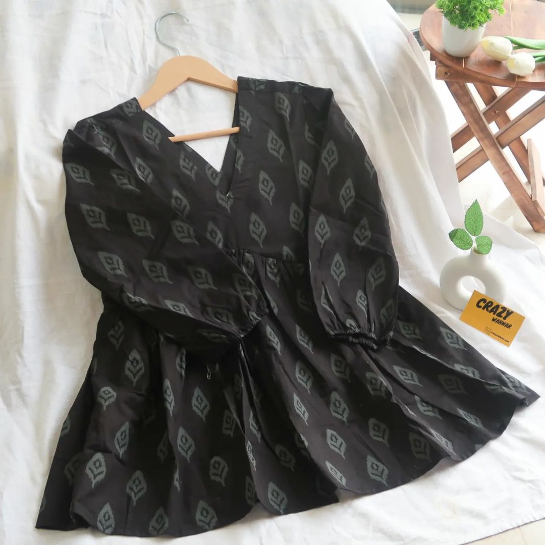 Full Sleeve Cotton Printed Kurti