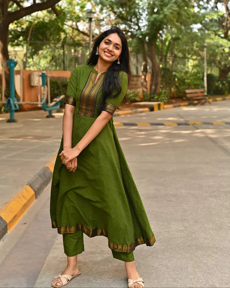 Our Best Selling Summer Kurti Pant In Pure Cotton Weaving Style