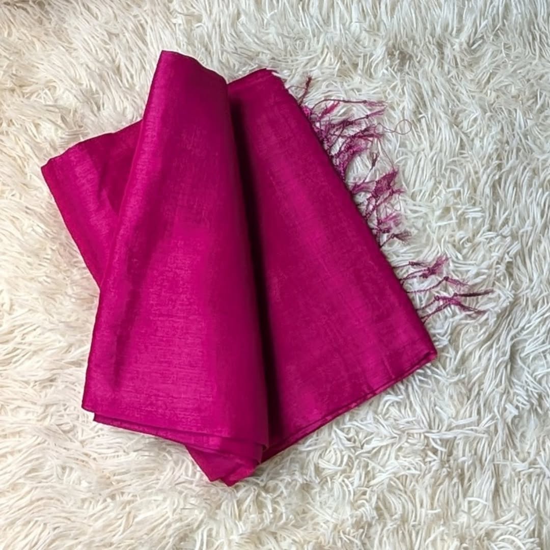 Pink Tissue Mul Saree