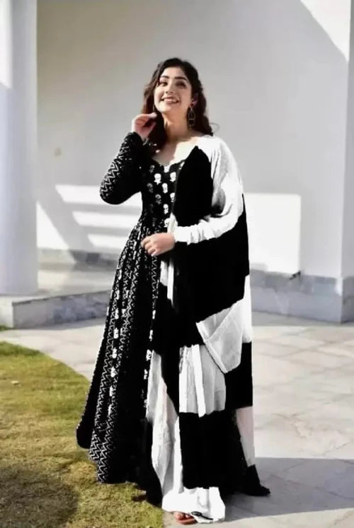 Anarkali Gown With Dupatta Set