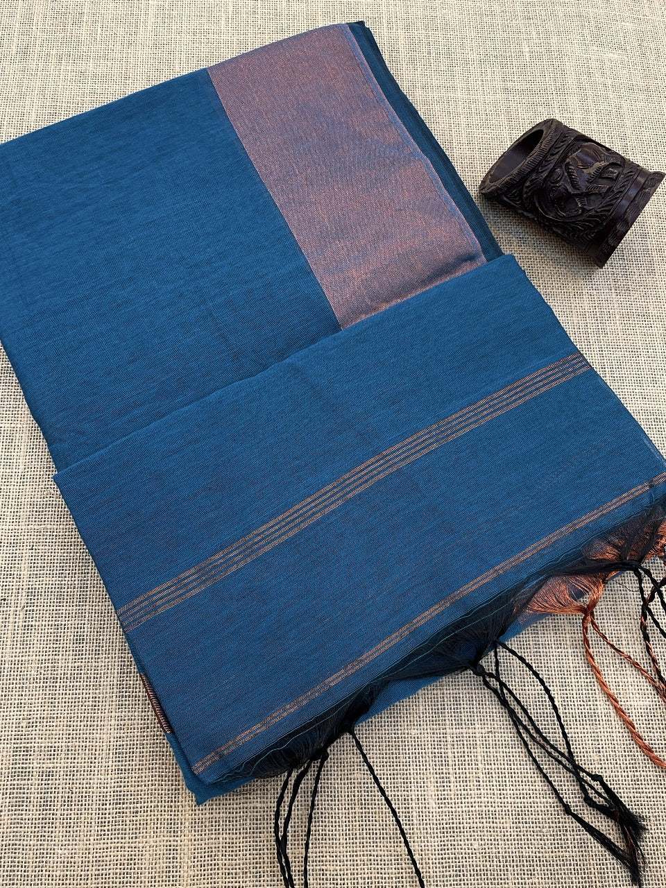 Fronlioz Maheshwari Silk Cotton Multi Color Border Sarees