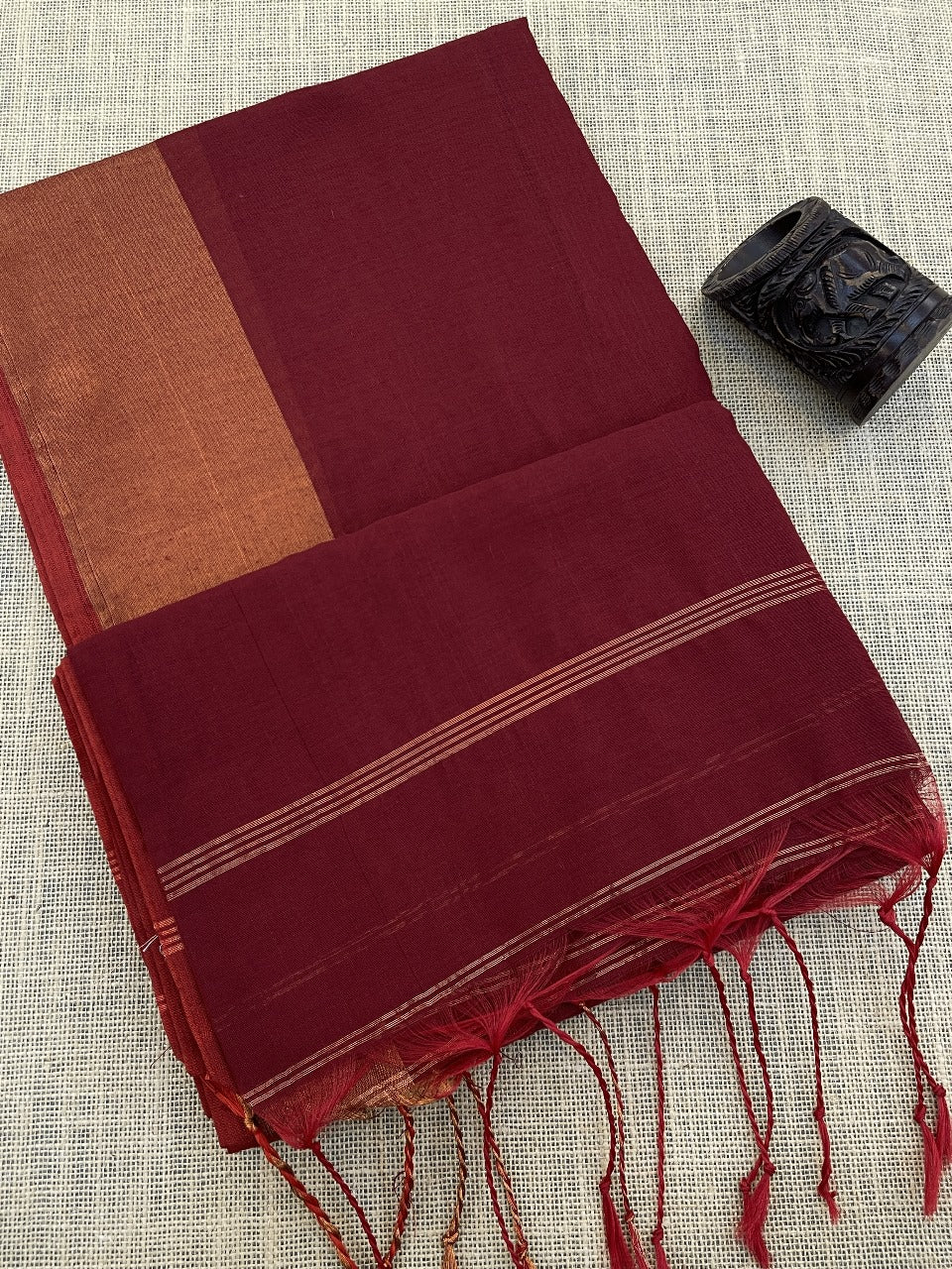 Fronlioz Maheshwari Silk Cotton Multi Color Border Sarees