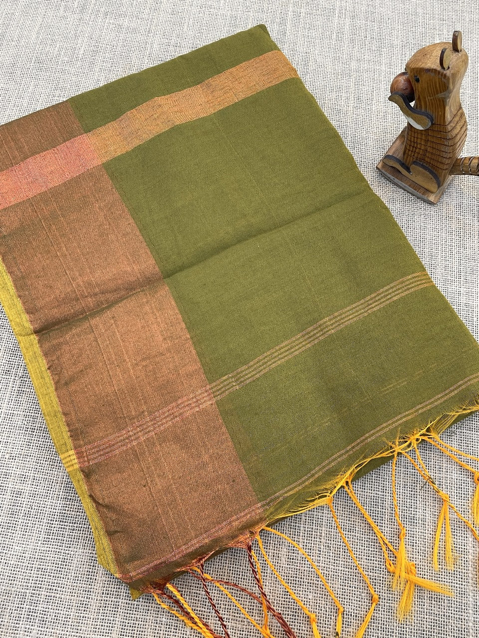 Fronlioz Maheshwari Silk Cotton Multi Color Border Sarees