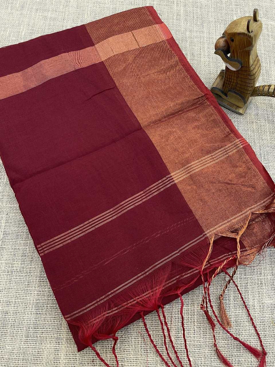 Fronlioz Maheshwari Silk Cotton Multi Color Border Sarees