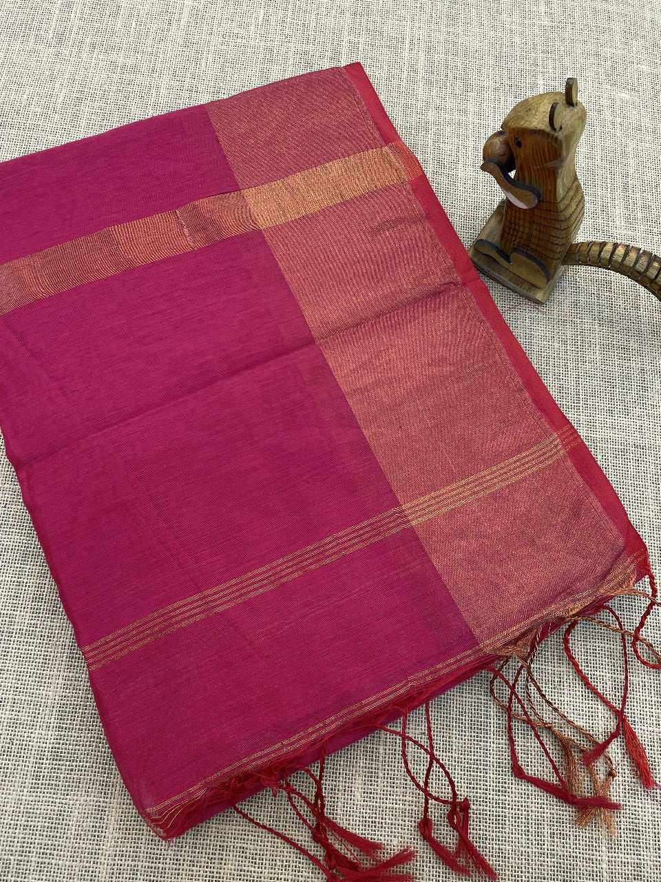 Fronlioz Maheshwari Silk Cotton Multi Color Border Sarees