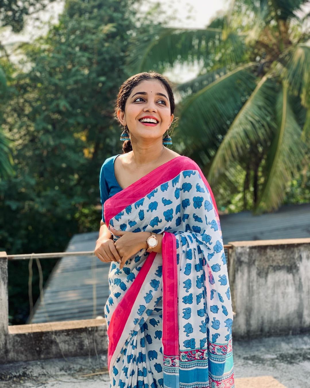 Lattest New Cotton Mul Mul Bagru/Sanganeri/Jaipuri Hand Printed sari With Blouse Daily/Festival/Party Wear Sari