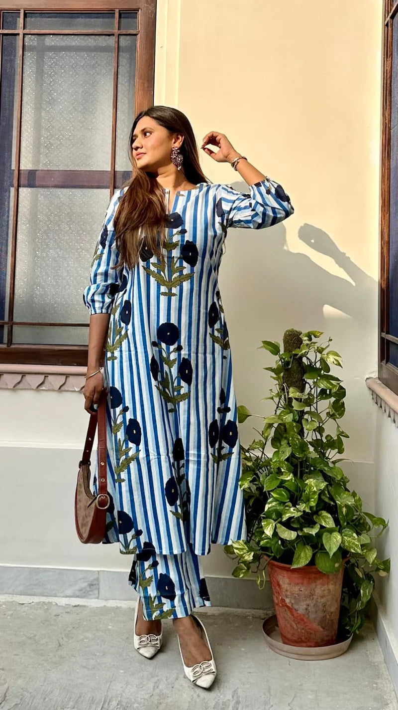 Most Magnificent Pure Cotton Printed Kurta Set
