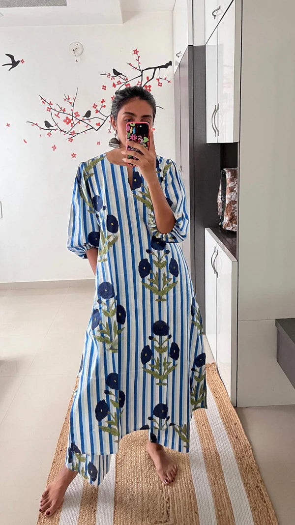 Most Magnificent Pure Cotton Printed Kurta Set